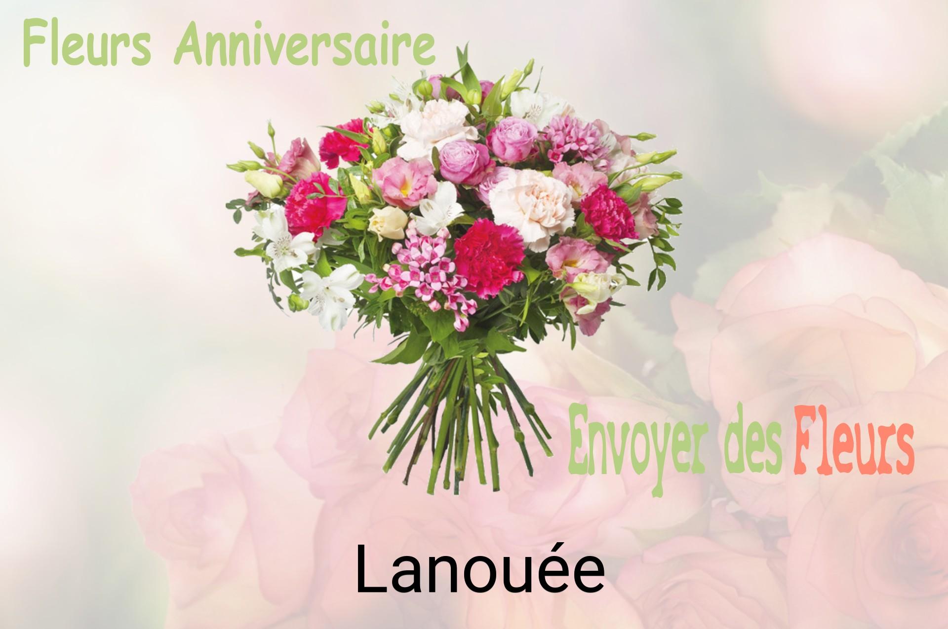 Bouquet de fleurs d’anniversaire livré à Lanouée